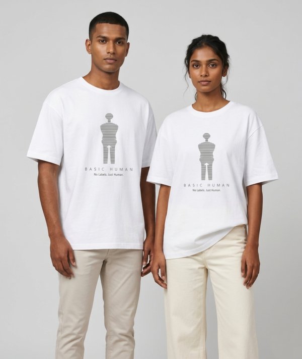 Gathered Human Stretch Tee